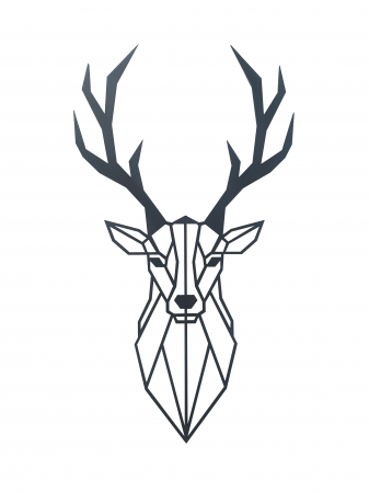 Decoratiuni metalice - Decor metalic Cerb 55 x 30, antracit