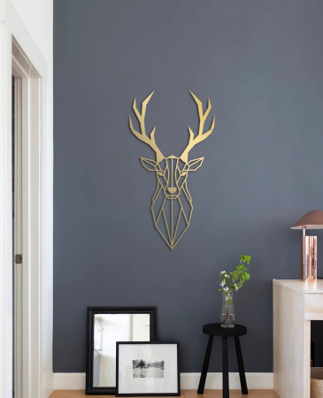 Decor metalic Cerb 55 x 30, auriu [1]