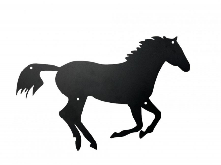 Decoratiuni metalice - Decor metalic Cheval 65 x 42 cm. negru