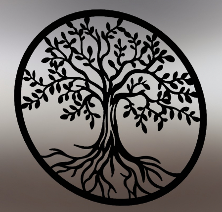 Decor perete Copacul vietii III negru [2]