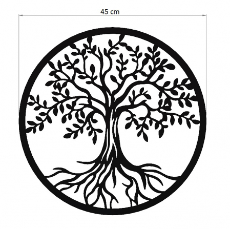 Decor perete Copacul vietii III negru [4]