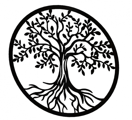 Decor perete Copacul vietii III negru [1]