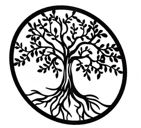 Decor perete Copacul vietii III negru [2]