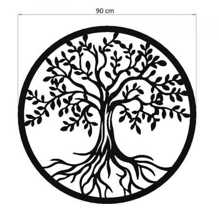 Decor perete Copacul vietii III negru [3]
