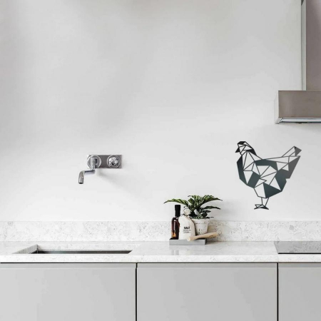 Decor metalic Pui 46 x 54 cm. negru [1]