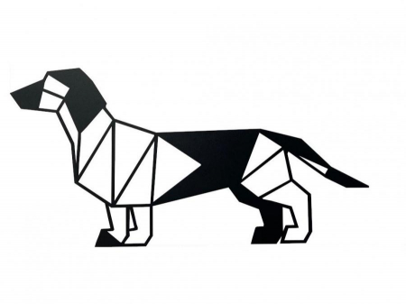 Decoratiuni de perete - Decor metalic Ratier 50 x 25 cm. negru