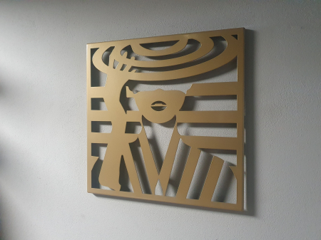 Decor perete Silhouette auriu [2]
