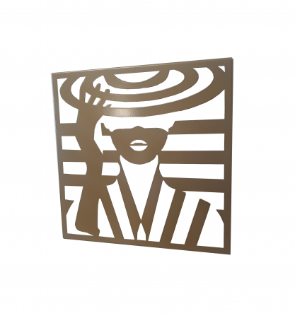 Decor perete Silhouette auriu [1]