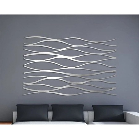 Decoratiune metalica de perete - "Art metal" 155 x 100 cm. gri [1]