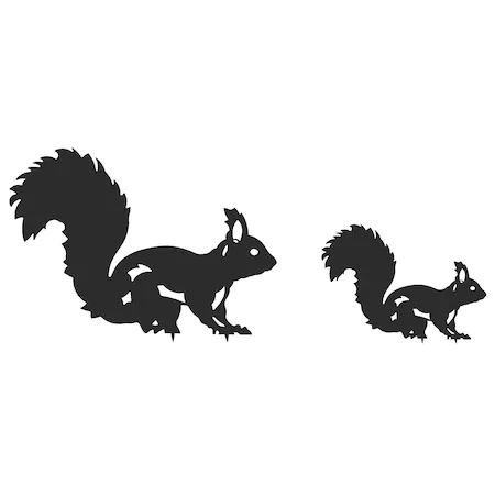 Decoratiuni gradina - Set 2 decoratiuni de gradina model Veverite