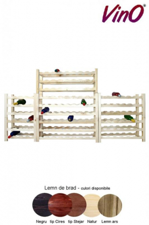 Accesorii pentru vin - Raft crama 132 sticle de vin cu design complex marca VinO