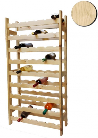 Raft crama 54 sticle de vin din lemn natur marca Atelier [1]