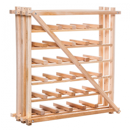 Raft cu diagonala 36 sticle de vin din lemn natur marca Cubx [1]
