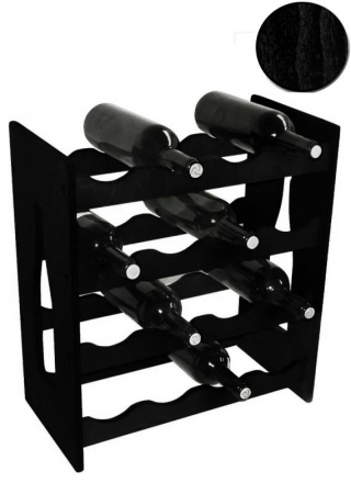 Raft decorativ 16 sticle vin, lemn marca Atelier [1]