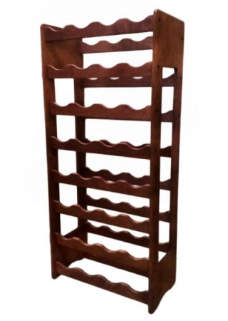 Accesorii pentru vin - Raft decorativ 32 sticle vin, lemn, marca Atelier