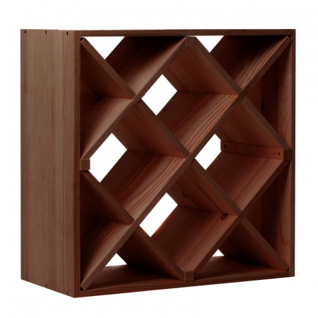 Rafturi pentru vinuri - Raft maro tip fagure 24 sticle vin marca Cubx