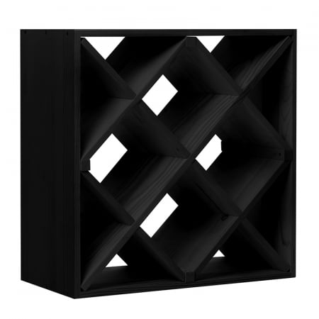 Rafturi pentru vinuri - Raft negru 24 sticle vin tip fagure marca Cubx