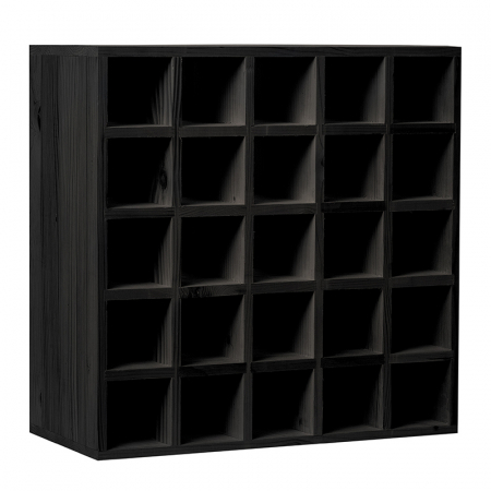 Rafturi pentru vinuri - Raft negru tip retea 25 sticle vin marca Cubx