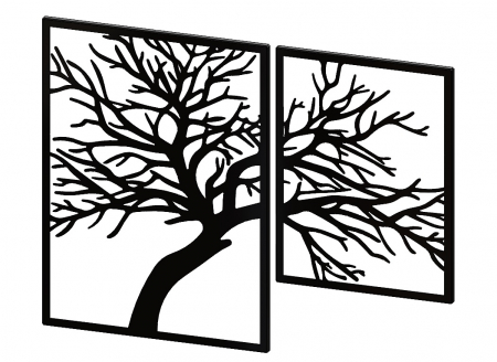 Set decor perete Arbres II 106 x 80 cm. negru [1]