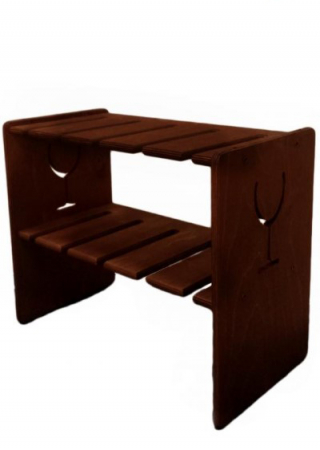 Accesorii pentru vin - Suport lemn pentru pahare cu picior marca Atelier