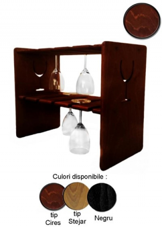 Suport lemn pentru pahare cu picior marca Atelier [1]