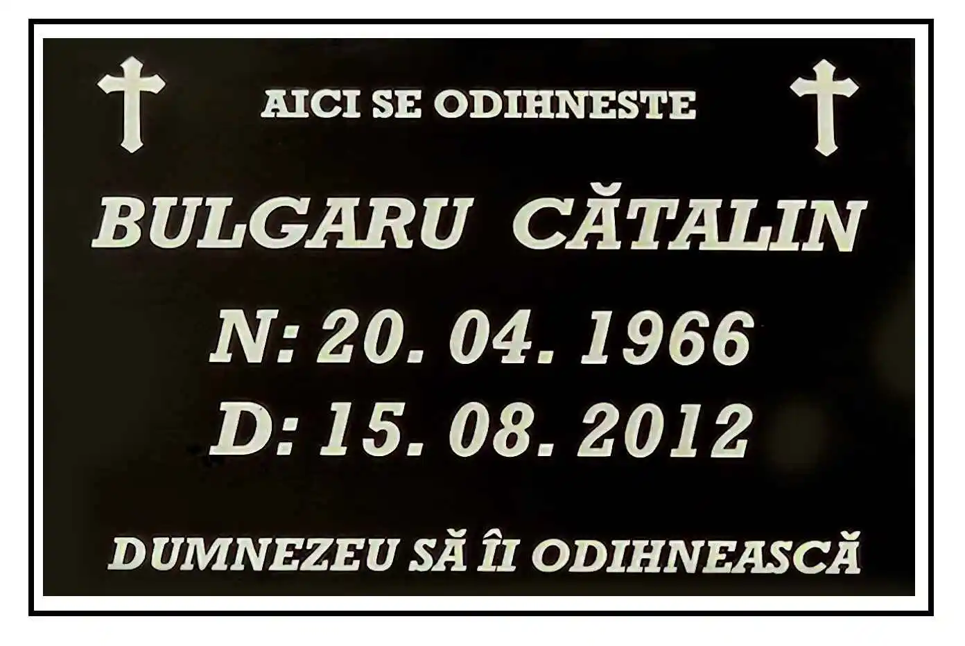Placuta Funerara 30 x 20 cm ABS gravata [3]