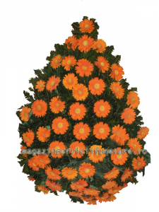 COROANE SI JERBE - Coroana din gerbera 7