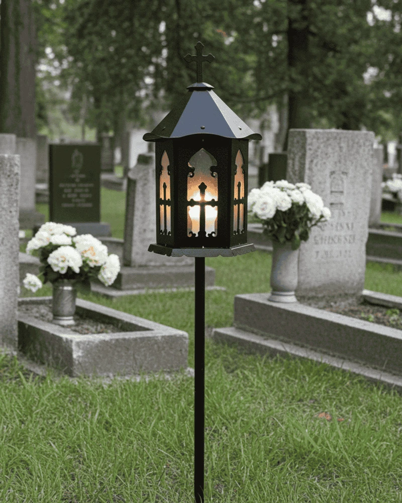 Felinare funerare - Felinar metal F2