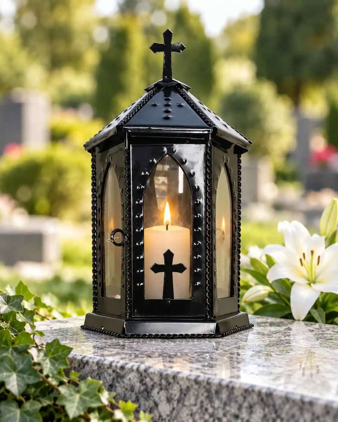 MONUMENTE FUNERARE - Felinar F1 fara picior