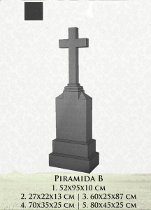 Monumente granit - Piramida din granit B