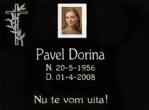 Cumperi acum platesti mai tarziu - Placa memoriala din granit