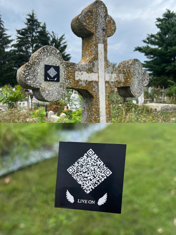 PLACA COMEMORATIVA - Plăcuță comemorativă QR