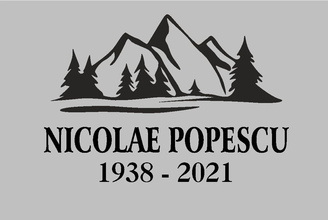 Placa memoriala - Placuta Funerara din ABS gravata cu munte