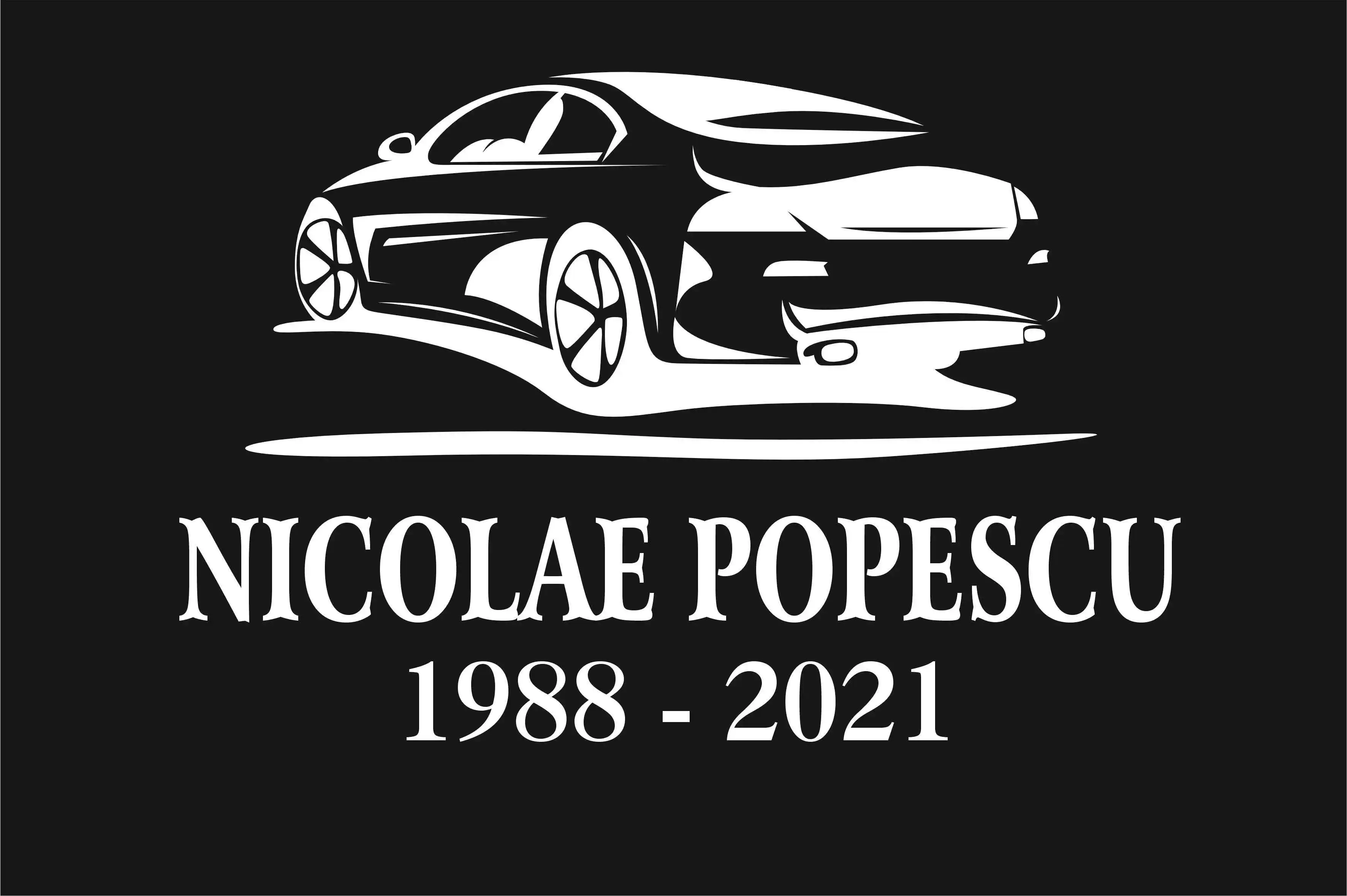 Placa memoriala - Placuta Funerara din ABS gravata cu auto