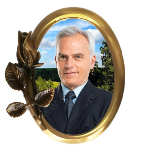 Rama fotoceramica bronz cu trandafiri [1]