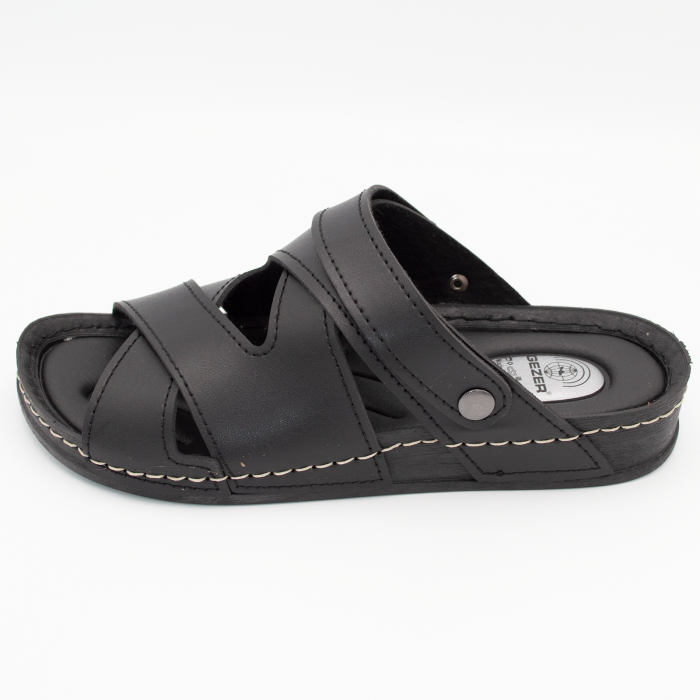 Papuci damă tip sandale, Gezer, Negru [1]