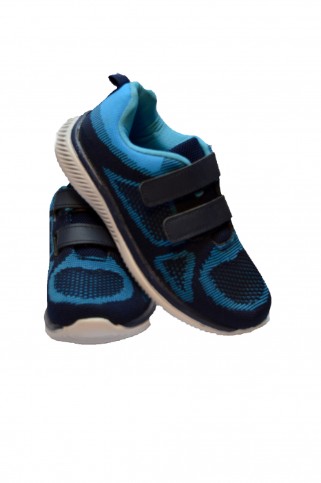 Pantofi sport copii, panza, albastru [4]