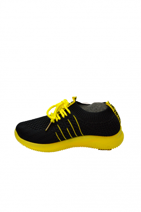 Pantofi sport copii, pânză, negru [2]