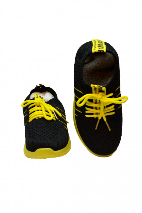 Pantofi sport copii, pânză, negru [4]