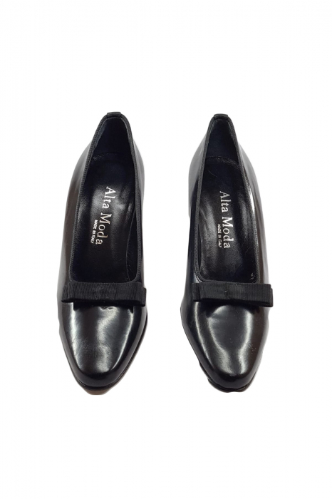 Pantofi damă, piele naturală, Negru 36 1/2 EU [2]