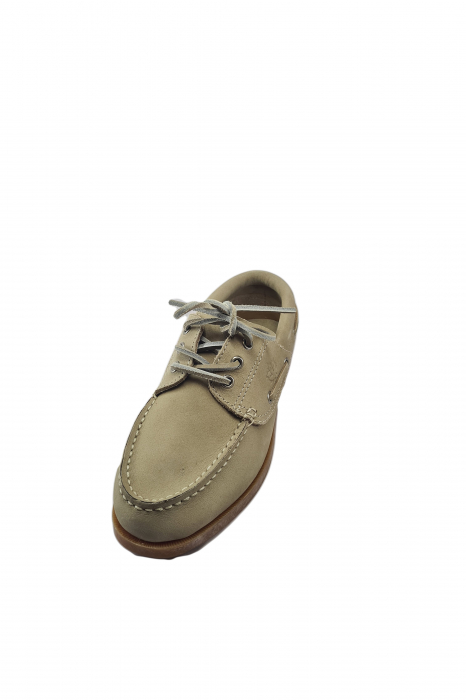 Mocasini copii cu șiret, piele naturală, maro, 32 EU [2]