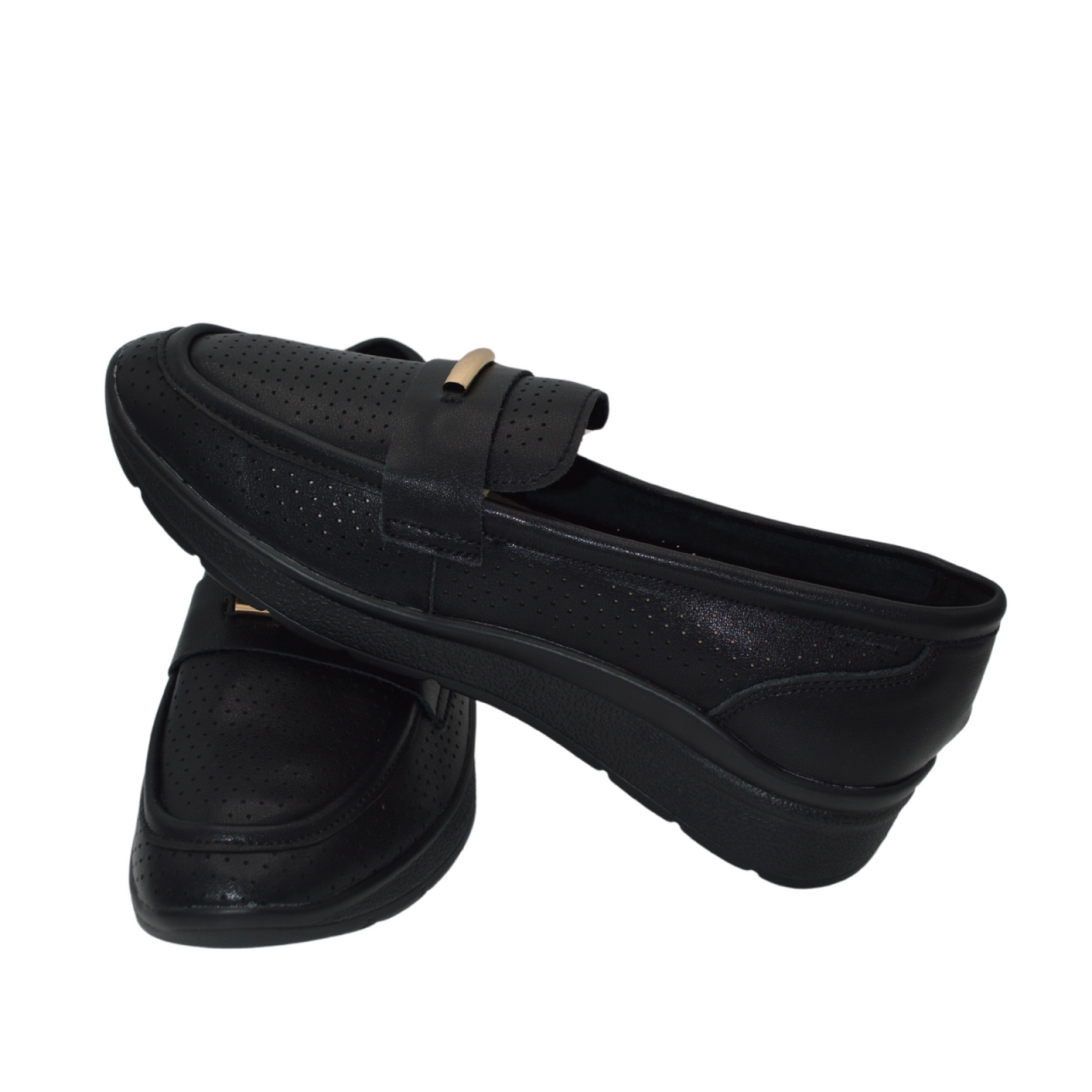 Pantofi dama MMM piele naturala QL783 negru [6]