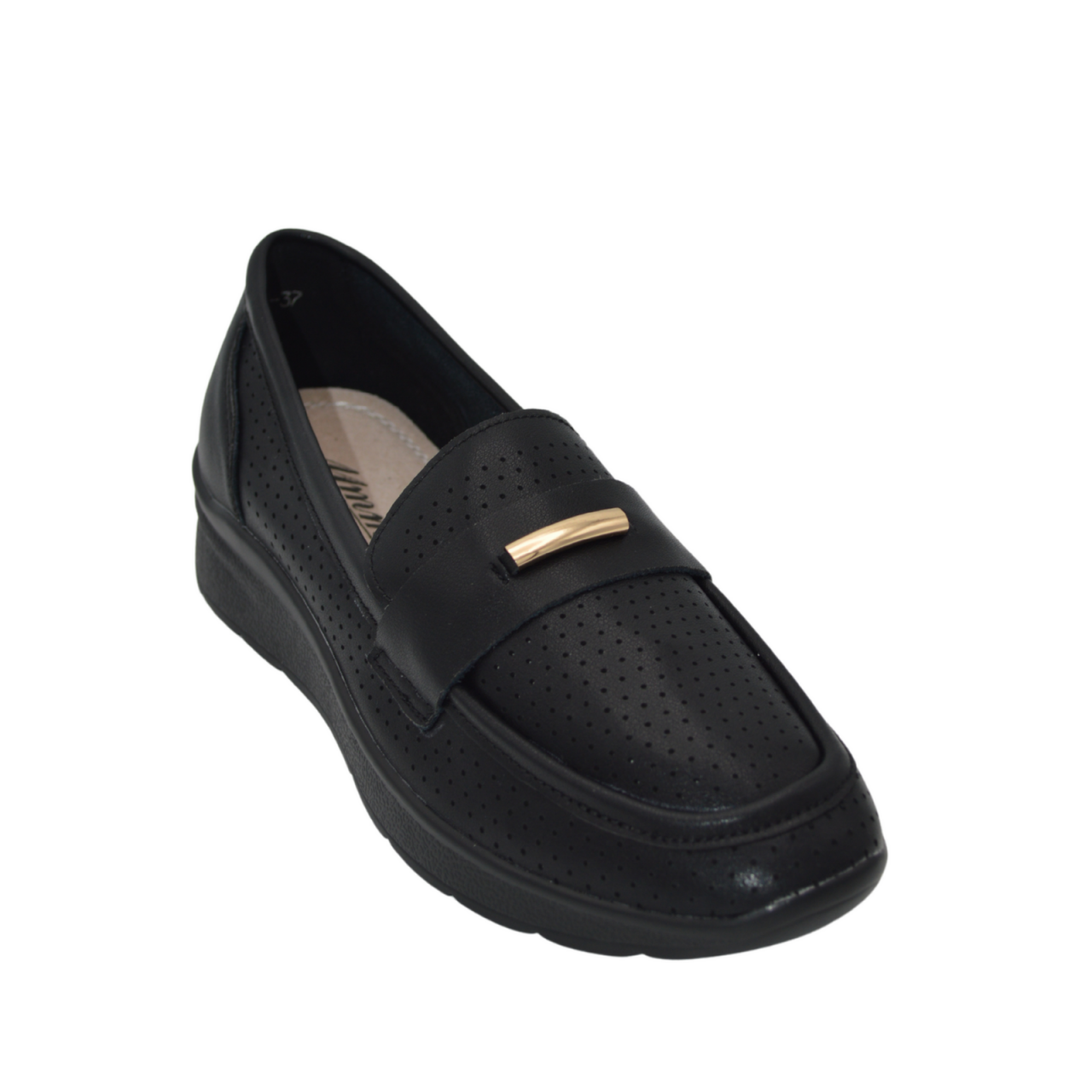Pantofi dama MMM piele naturala QL783 negru [2]