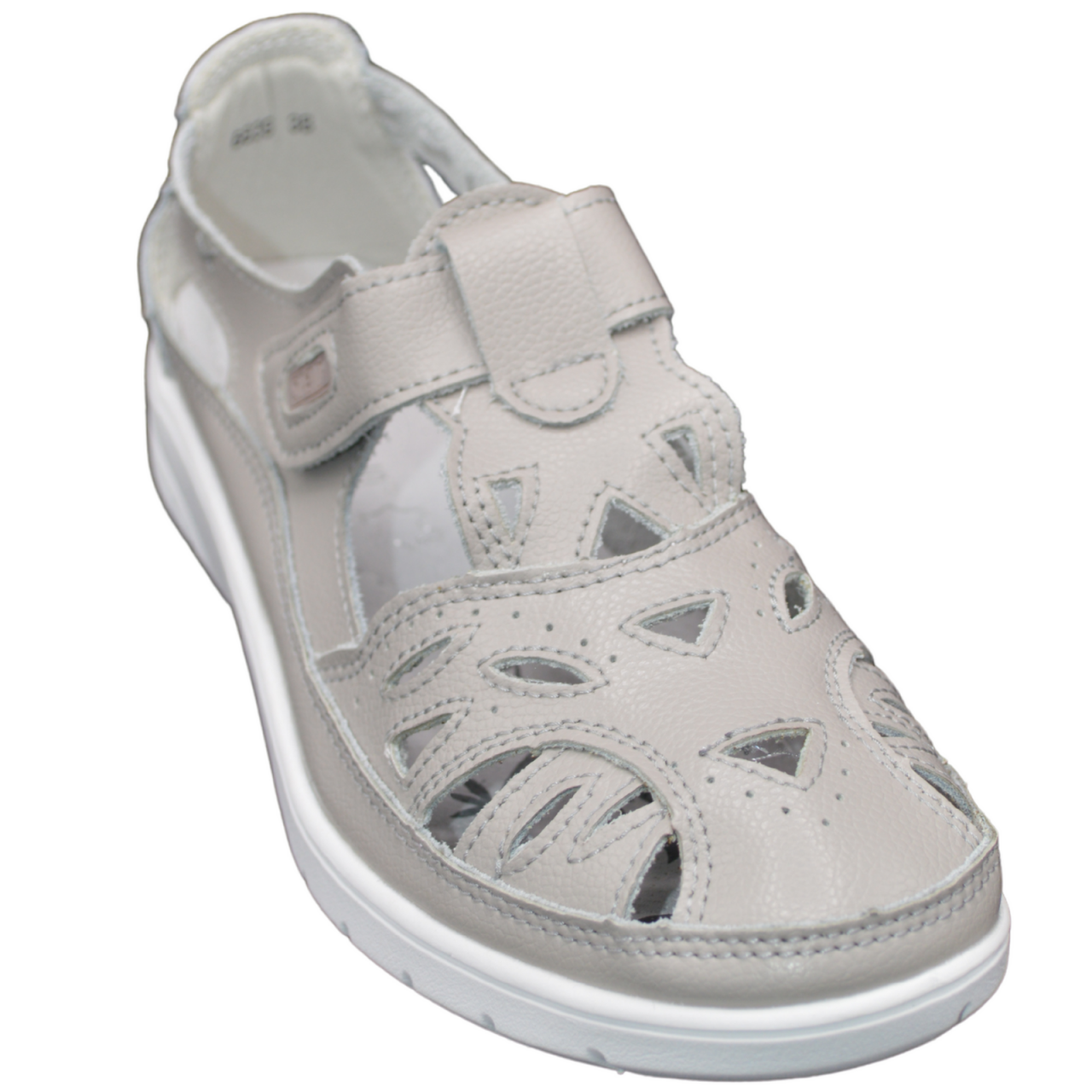 Pantofi dama perforati MMM 6839 gri cu bareta [3]