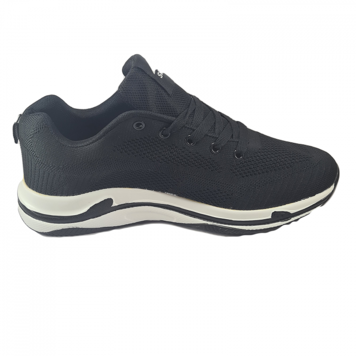 Pantofi sport bărbați, pânză, SENTE, negru [3]