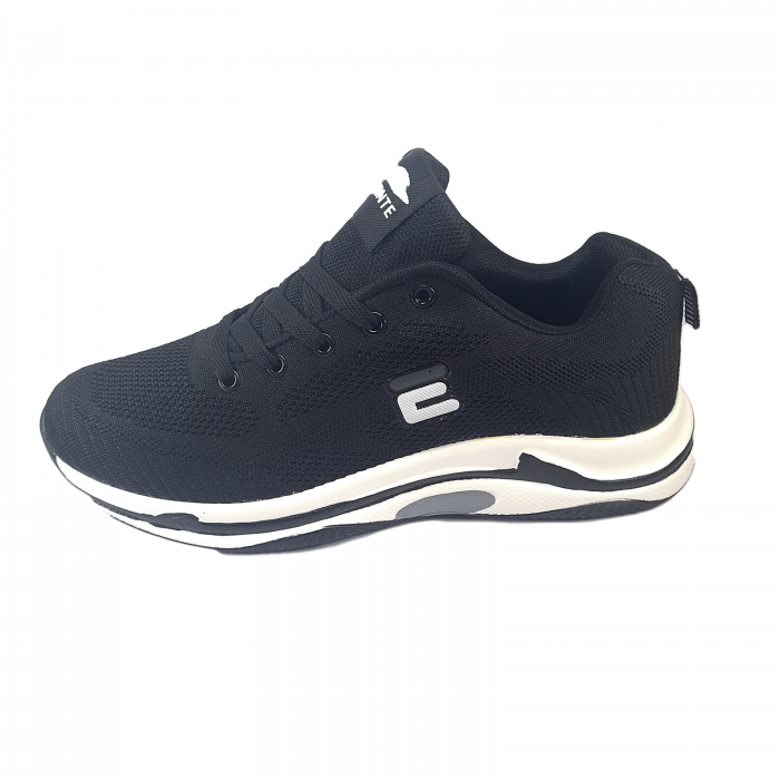 Pantofi sport bărbați, pânză, SENTE, negru [2]