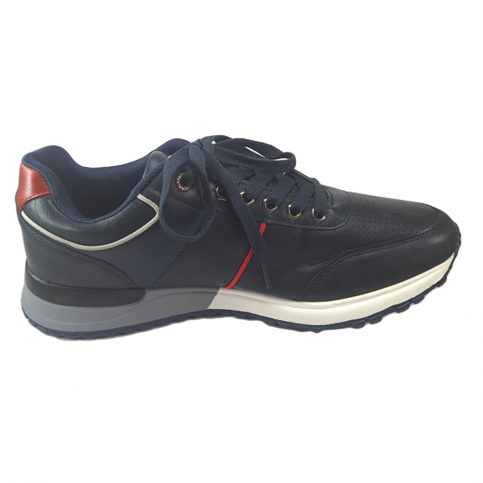 Pantofi Sport bărbați, SENTE, piele ecologică, Negru [2]