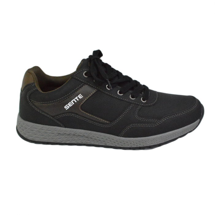Pantofi sport bărbați, SENTE, piele ecologică, Negru C1110 [1]