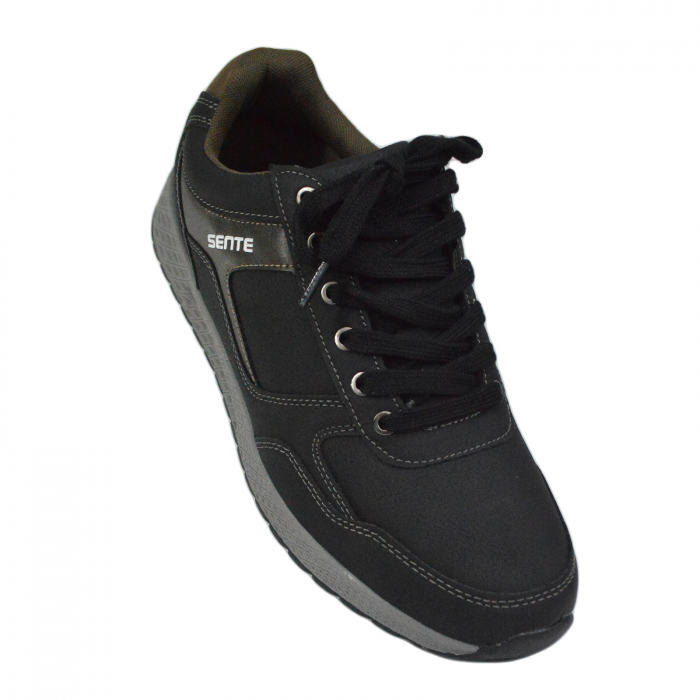 Pantofi sport bărbați, SENTE, piele ecologică, Negru C1110 [2]