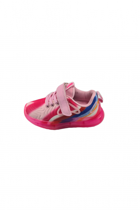 Pantofi sport copii, material textil, Roz [2]